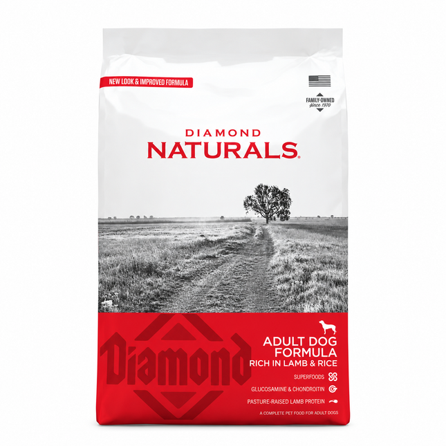 Diamond Naturals Adult Dog Lamb & Rice hundfoder – 2 kg