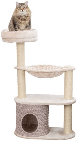 Klöspelare Alessia, 114 cm, ljusgrå/sand