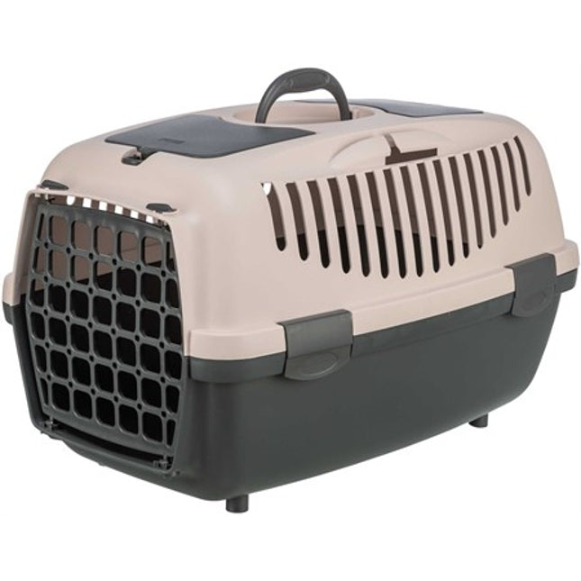 Trixie Transportbur Capri 2 – XS–S, 37 × 34 × 55 cm, Mörkgrå/blush