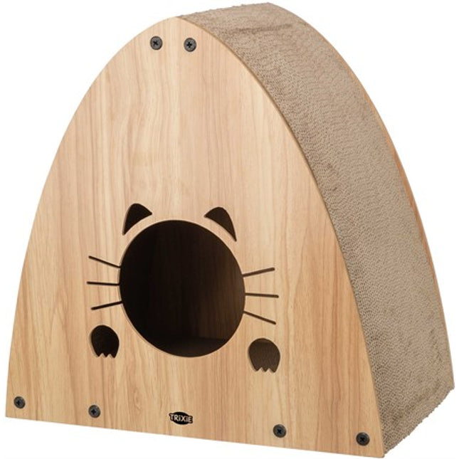 Trixie Klöshus i MDF – 48 × 48 × 28 cm, Ljusbrun