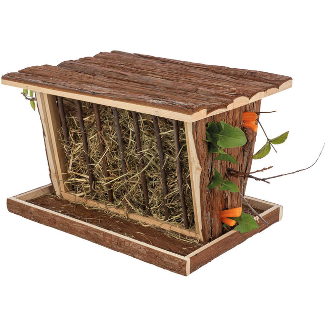 Trixie Höhäck med golv & tak, naturträ – 40 × 22 × 30 cm