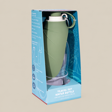 Active Canis Leaf & Bowl Bottle 580ml Grön