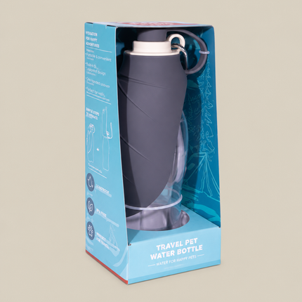 Active Canis Leaf & Bowl Bottle 580ml Lila