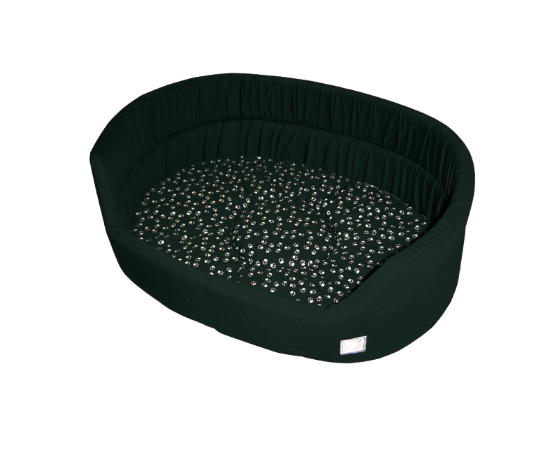 Danish Design hundbädd med silverfärgade tassar – 27 tum (68 cm)