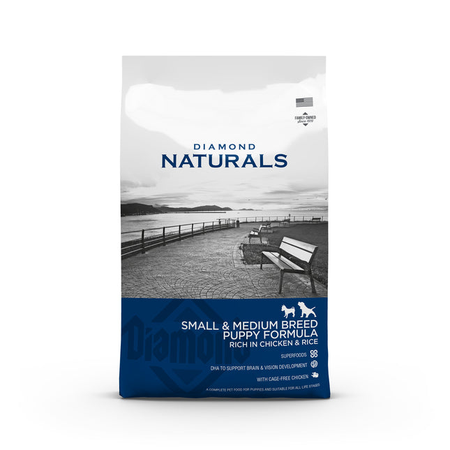 Diamond Naturals Small & Medium Puppy Chicken & Rice hundfoder – 2 kg