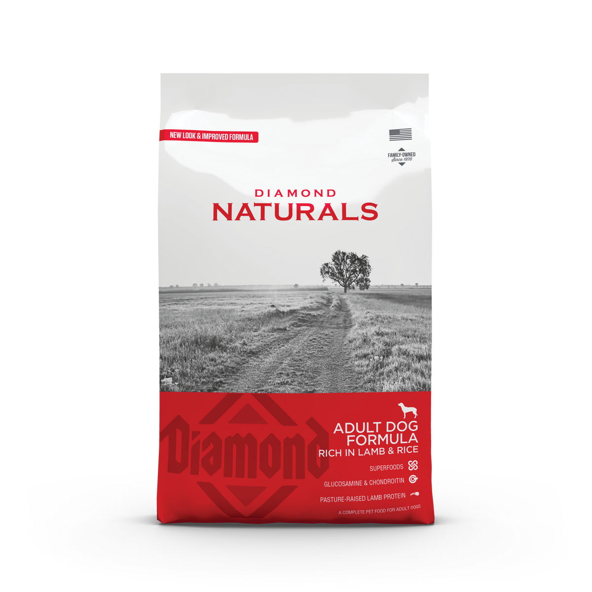 Diamond Naturals Adult Lamb & Rice Dog hundfoder – 15 kg