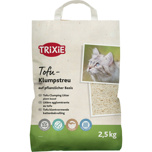 Trixie Tofu Kattströ, klumpbildande – 2,5 kg – 6 l