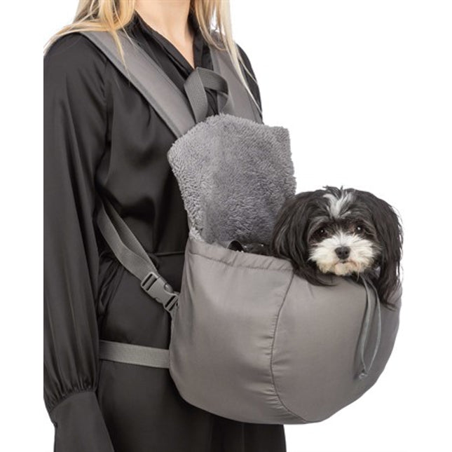 Trixie Frontväska Molly – 25 × 38 × 17 cm, max Under 4 kg, Grå