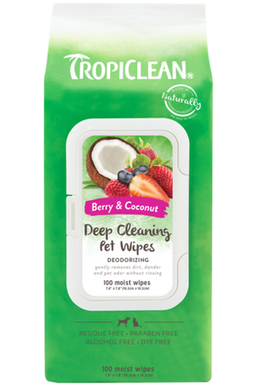 Tropiclean Deep Cleaning Wipes